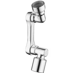 ABS Robotic Universal Arm Faucet Expander Multi-function Tube 1080 Degree Rotatable Toilet Splash-proof Head Mouth