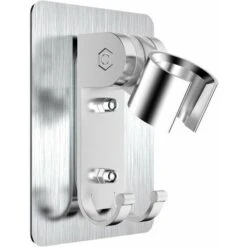 Shower Bracket, No Need To Drill Holes To Install Strong Glue With Screw Mounting Holes, The Bracket Can Be Adjusted 90 Degrees, Strong Adhesion, Waterproof