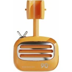 Bathroom Shower Head Holder Adjustable Wall Mount Holder 360 Degree Rotating Plastic Replacement Holder With Hanger, Orange