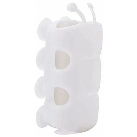 Shower Head Holder, Punch Free Silicone Suction Cup Shower Head Wall Mount Holder No Drill Needed For Marble Glass Metal Ceramic (White)