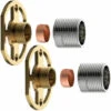 Shower Bar Mixer Valve Easy Wall Fixing Kit Chrome Exp Solid Brass Concealed