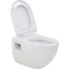 Wall-Hung Toilet Ceramic White VidaXL