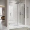 ELEGANT 1200mm Sliding Shower Cubicle Enclosure Door Modern Bathroom Screen Glass