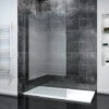 ELEGANT 900mm Walk In Wetroom Shower Enclosure 8mm Easy Clean Glass Frameless Shower Screen Panel Support Bar