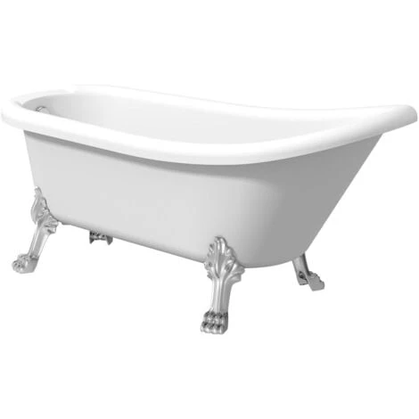 Traditional Buxton Freestanding Bath Single Ended Dragon Feet 1550 Acrylic White - Image 4
