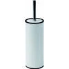 Nexus Freestanding Toilet Brush Holder With Curved Brush, White Finish
