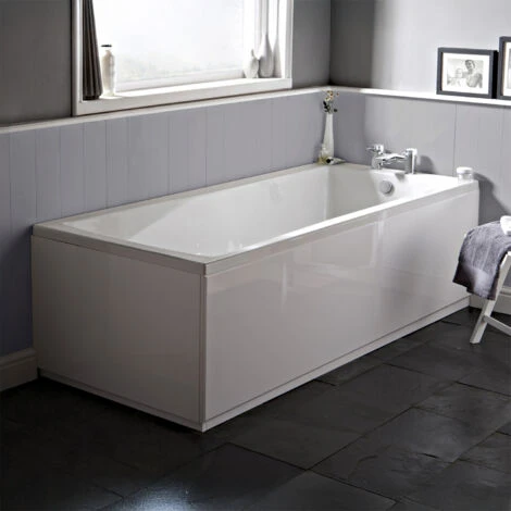 Nuie Linton Single Ended Rectangular Bath 1800mm X 800mm - Acrylic