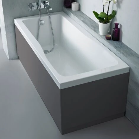 Nuie Linton Single Ended Rectangular Bath 1800mm X 800mm - Acrylic - Image 2