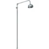 Nuie Beaumont Traditional Shower Riser Kit 4 Inch Fixed Head - Chrome