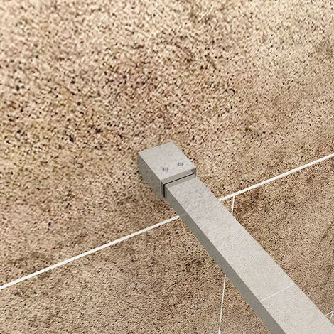 ELEGANT Walk In Shower Enclosure Wetroom Shower Glass Panel With 300mm Flipper Panel 760mm - Image 5