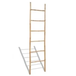 Bamboo Towel Ladder With 6 Rungs VidaXL