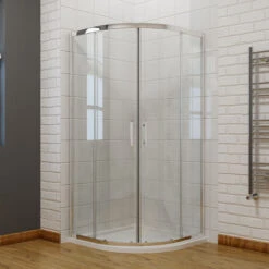 ELEGANT 1000 X 1000 Mm Quadrant Shower Enclosure 6mm Easy Clean Glass Walk In Sliding Door Shower Cubicle