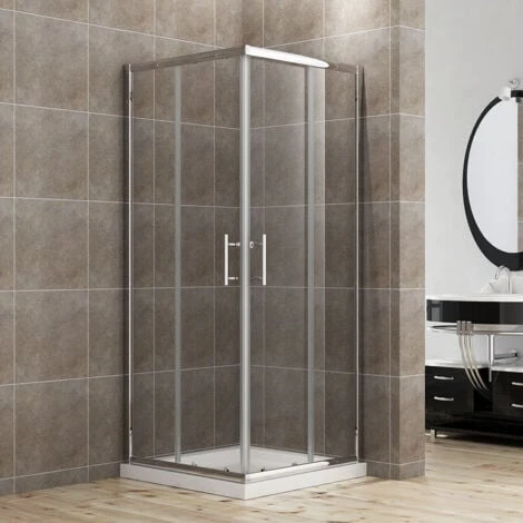 ELEGANT 900 X 900 Mm Sliding Square Corner Entry Shower Enclosure Door Cubicle - Image 2