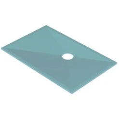 AKW Tuff Form Rectangular Wet Room Former With GW50 Vinyl Waste And Adaptor 1400mm X 900mm