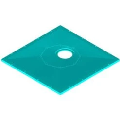 AKW Tuff Form8 Square Wet Room Former With Rotatable Waste Position - 900x900mm