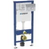 Geberit Duofix 1120mm Wall Hung WC Frame With Delta Cistern And Delta20 Flush Plate