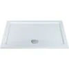 MX Elements Rectangular Shower Tray With Waste 1300mm X 700mm Flat Top