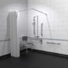 Nymas NymaPRO Doc M Shower Pack White With Exposed Valves And Polished Rails