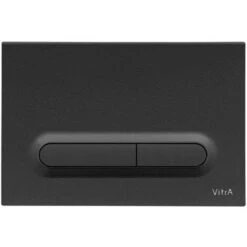 Vitra Loop T Mechanical Dual Flush Plate - Matt Black