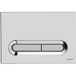 Vitra Loop T Mechanical Dual Flush Plate - High Gloss Chrome