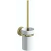 Accents 1805 Antique Gold Toilet Brush And Holder