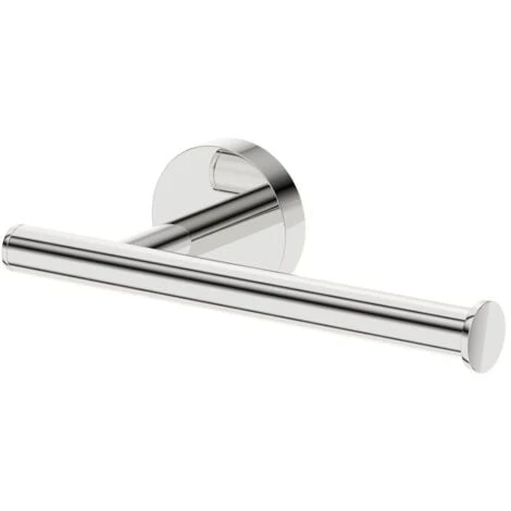 Bathroom Set Robe Hook Toilet Roll Holder Chrome Round Wall Mounted Stylish - Image 5