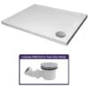 Slimline 1000 X 900 Rectangle Shower Tray For Shower Enclosure Fast Flow Waste