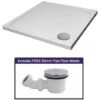 Modern Square 800 X 800 Shower Tray For Wetroom Stone Resin With Waste Plug