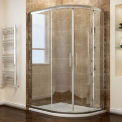 ELEGANT 1200x800mm Quadrant Sliding 6mm Tempered Safety Glass Cubicle Door Long Lasting Shower Enclosure