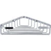 High Quality Rust Proof Stainless Steel “Clasico” Large Corner Bathroom / Bath Basket