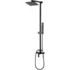 Modern Mixer Set Brass Rainfall Hand Shower Wall Mounted Matt Black Tagbo
