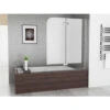Lisa 900 X 1400 Mm Bath Screen Shower Screen 2 Folding 180° Hinge Door Panel 6mm Easy Clean Glass