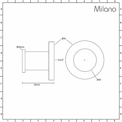 Milano Mirage - Modern Front Fix Chrome Bathroom Shower Round Body Jet - Pack Of 1 - Image 3