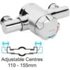 Bristan Sirrus Gummers OPAC TS1203 Exposed Thermostatic Mixer Shower 110 130mm