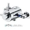 Thermostatic Concentric Exposed Shower Mixer Valve - 135mm To 165mm Centres