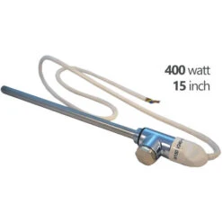 Tesla 400W Towel Rail Element With 1/2” Chrome Tee & Blanking Plug