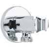 Milano Mirage - Modern Round Shower Outlet Elbow And Hand Shower Handset Bracket