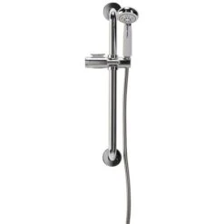 Croydex Easy Use Large Lever Shower Head Grab Rail Big Button Slider Shower Set