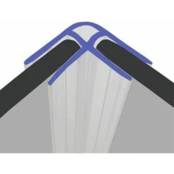 Vertical Corner Shower Seal For Screens, Doors Or Panels | Fits 4, 5 Or 6mm Glass | For 90°Joints | SEAL061 (80cm)