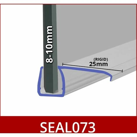 Shower Seal For Screens, Doors Or Panels | Fits 8, 9 Or 10mm Glass | For When There Is No Gap | SEAL073 (80cm) - Image 2