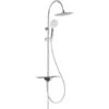 Overhead Shower Set With Tray AQUASTAR Chrome-Anthracite SCHÜTTE