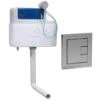 Roper Rhodes Torrent Concealed Dual Flush WC Toilet Cistern +Square Chrome Plate