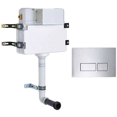 Roper Rhodes In Wall Concealed Dual Flush WC Toilet Cistern + Plaza Chrome Plate