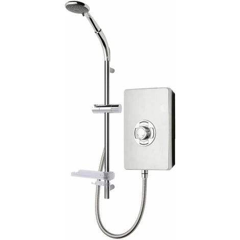 Triton Aspirante Enhance Electric Shower 9.5kW Brushed Steel 5 Spray Head Modern - Image 2