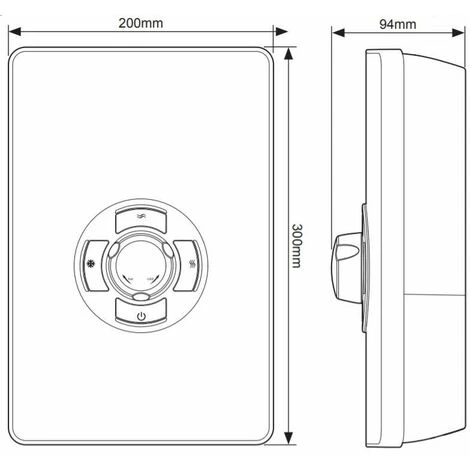 Triton Aspirante Enhance Electric Shower 9.5kW Brushed Steel 5 Spray Head Modern - Image 5