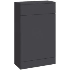 Orbit Life Back To Wall WC Unit 500mm Wide - Matt Grey