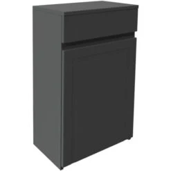 Orbit Classica Traditional Back To Wall WC Unit 500mm Wide - Charcoal Grey