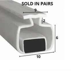 Magnetic Shower Seal For Screens Or Doors | Fits Into A Channel | Sold As Pairs | MAG037 (200cm)