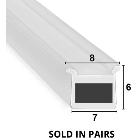 Magnetic Shower Seal For Screens Or Doors | Fits Into A Channel | Sold As Pairs | MAG030 (200cm)