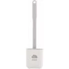 Toilet Brush, Antibacterial Silicone Toilet Brush Plate Toilet Brush Kit And Holder, Quick Dry Silicone Toilet Brush, Hanging Silicone Toilet Brush Toilet Brush Set (A03) SOEKAVIA